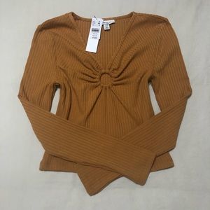 Topshop Hoop Long Sleeve Too